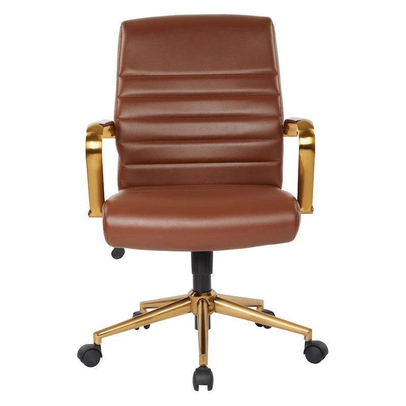 Baldwin Mid-Back Faux Leather Chair
