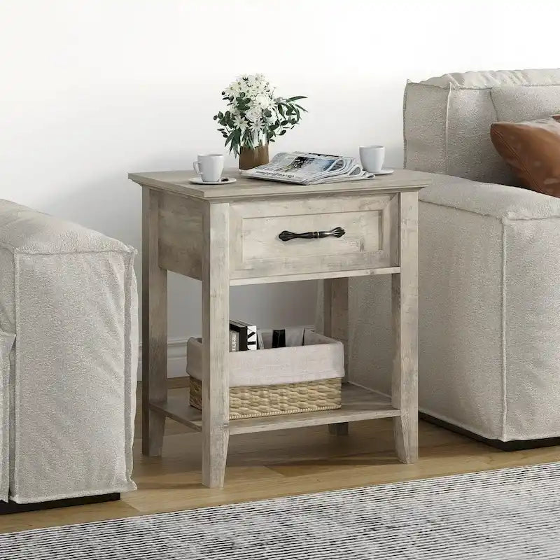 Grey Nightstands 1pck/2pck