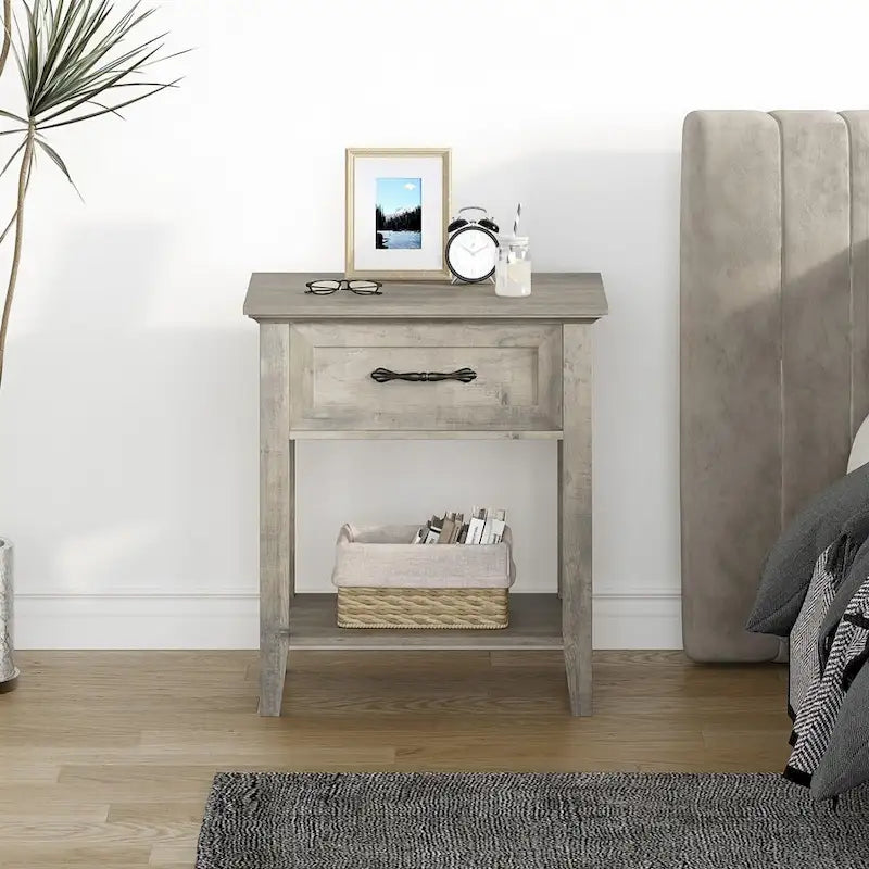 Grey Nightstands 1pck/2pck