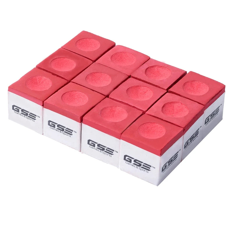 GSE 12-Pack Billiard/Pool Cue Chalks, Billiard Pool Table Accessories