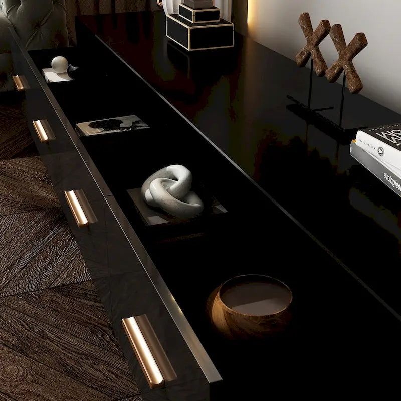 70.9 Wall-Mounted Media Console Chic Storage Solution Home Theaters