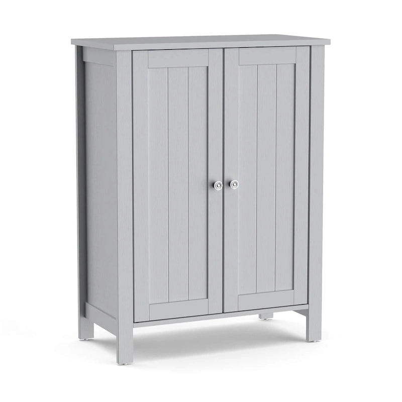 Meuble bas de salle de bain en bois, meuble de rangement sur pied
