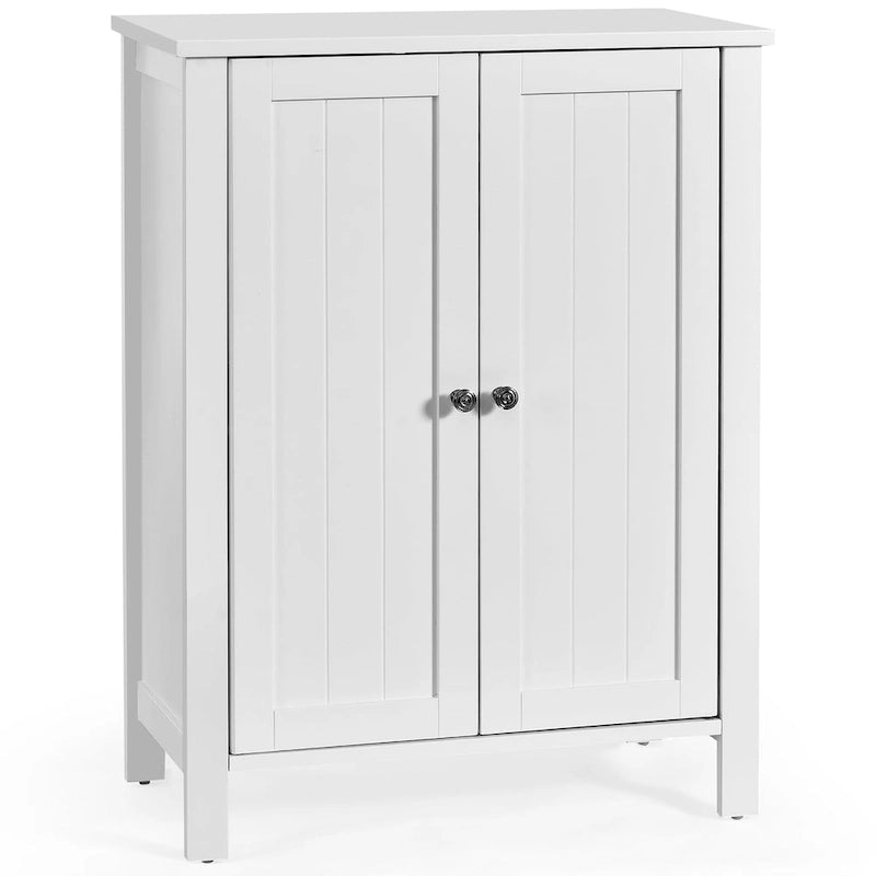 Meuble bas de salle de bain en bois, meuble de rangement sur pied