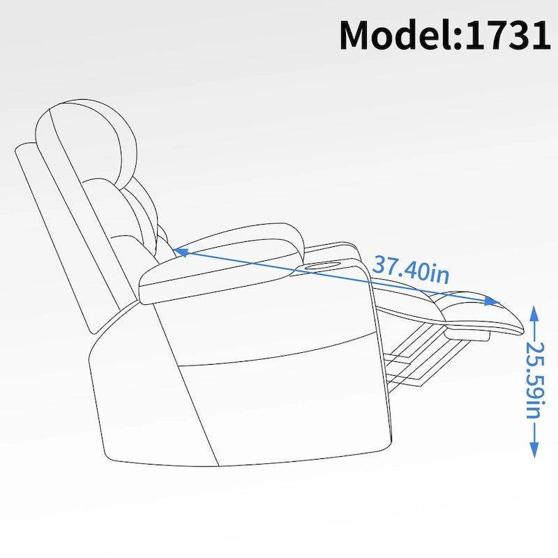 Okin motor Up to 350 LBS Chenille Power Lift Recliner Chair, Heavy Duty Motion Mechanism with 8-Point Vibration Massage and Lumb