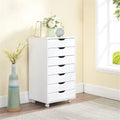 Meuble de rangement à 7 tiroirs en bois pour le bureau à domicile, classeur mobile, meuble de rangement mobile, tiroir de classement