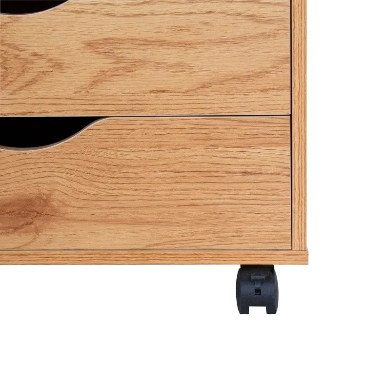 Meuble de rangement à 7 tiroirs en bois pour le bureau à domicile, classeur mobile, meuble de rangement mobile, tiroir de classement