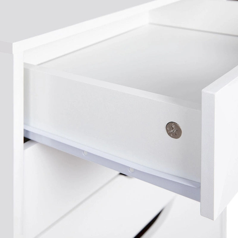 Meuble de rangement à 7 tiroirs en bois pour le bureau à domicile, classeur mobile, meuble de rangement mobile, tiroir de classement