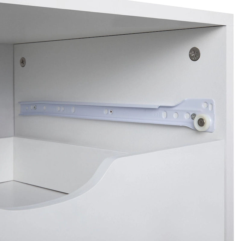 Meuble de rangement à 7 tiroirs en bois pour le bureau à domicile, classeur mobile, meuble de rangement mobile, tiroir de classement
