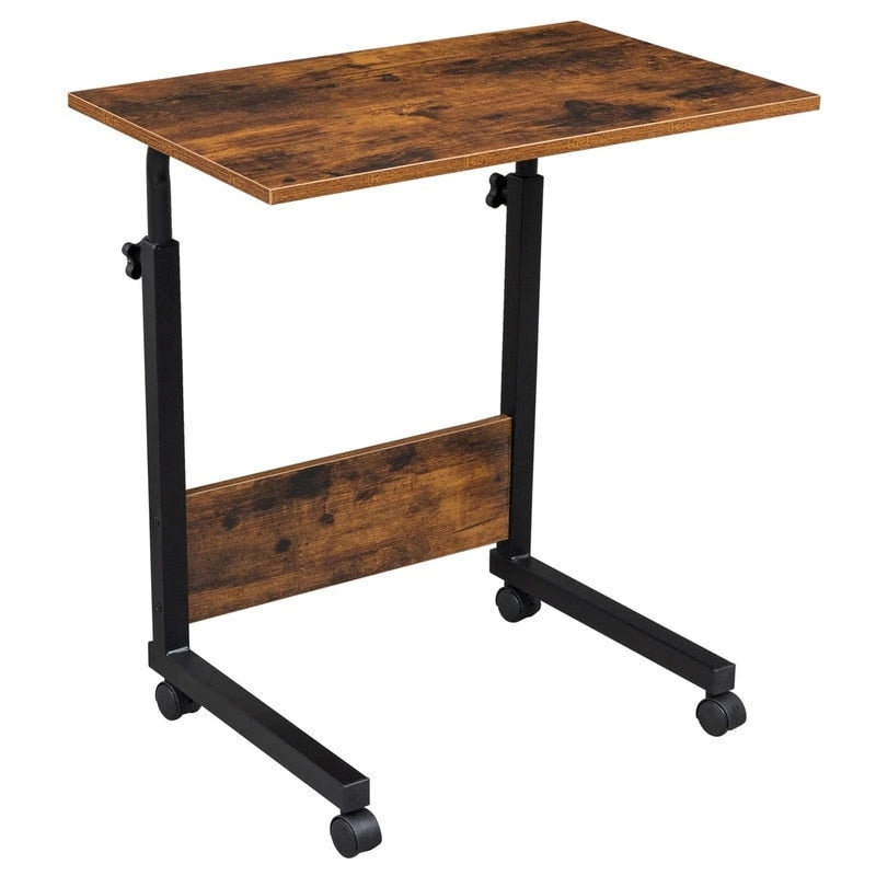 Height adjustable Chipboard & Steel Side Table with Baffle