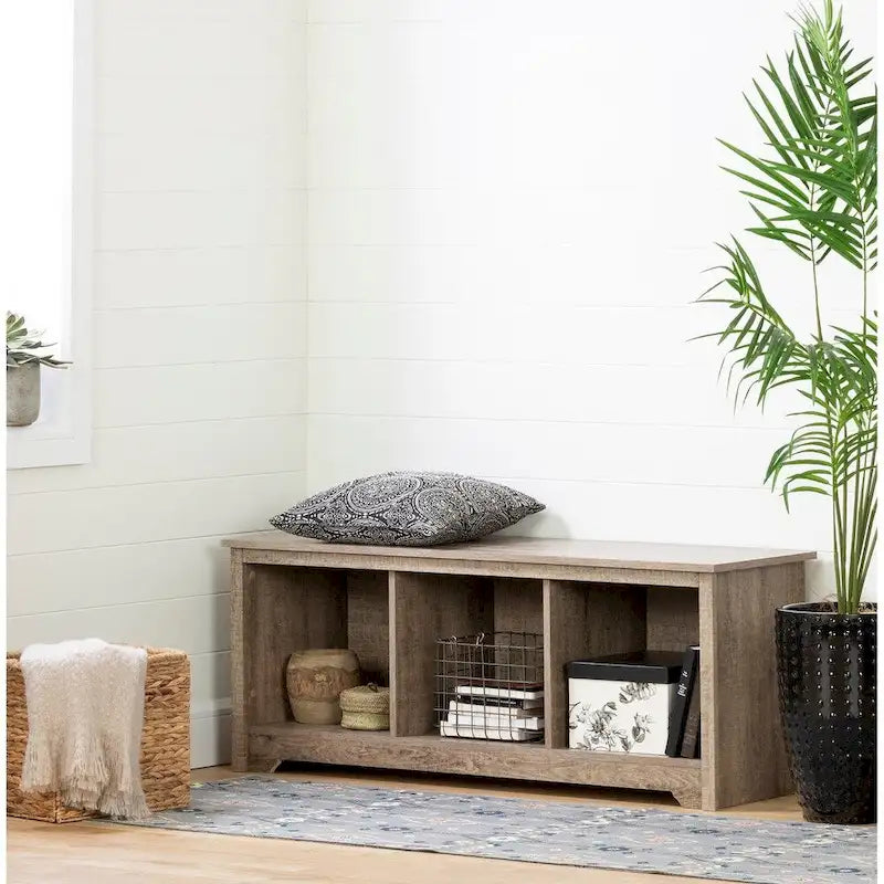 South Shore Vito Cubby Storage Bench