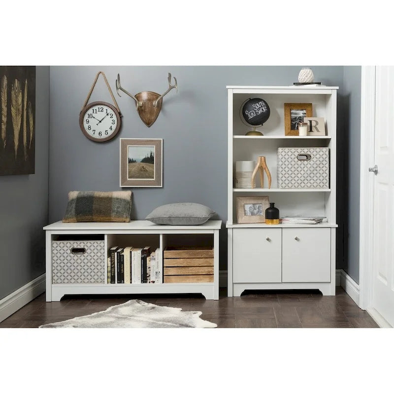 South Shore Vito Cubby Storage Bench