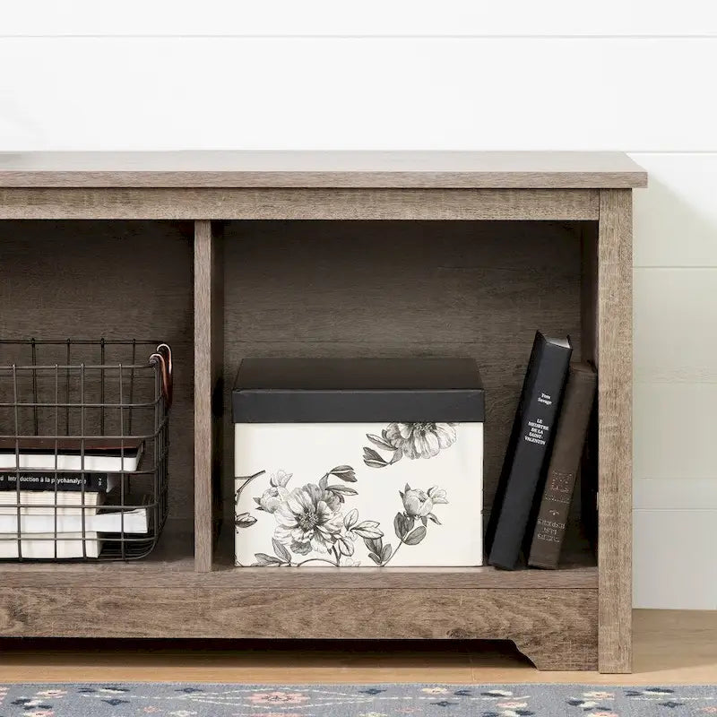 South Shore Vito Cubby Storage Bench