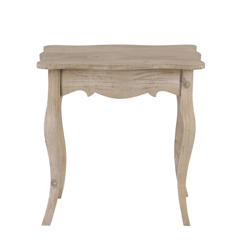 Unfinished Mindi Wood Side Table With Drawer by East at Main - 26 x 18 x 26