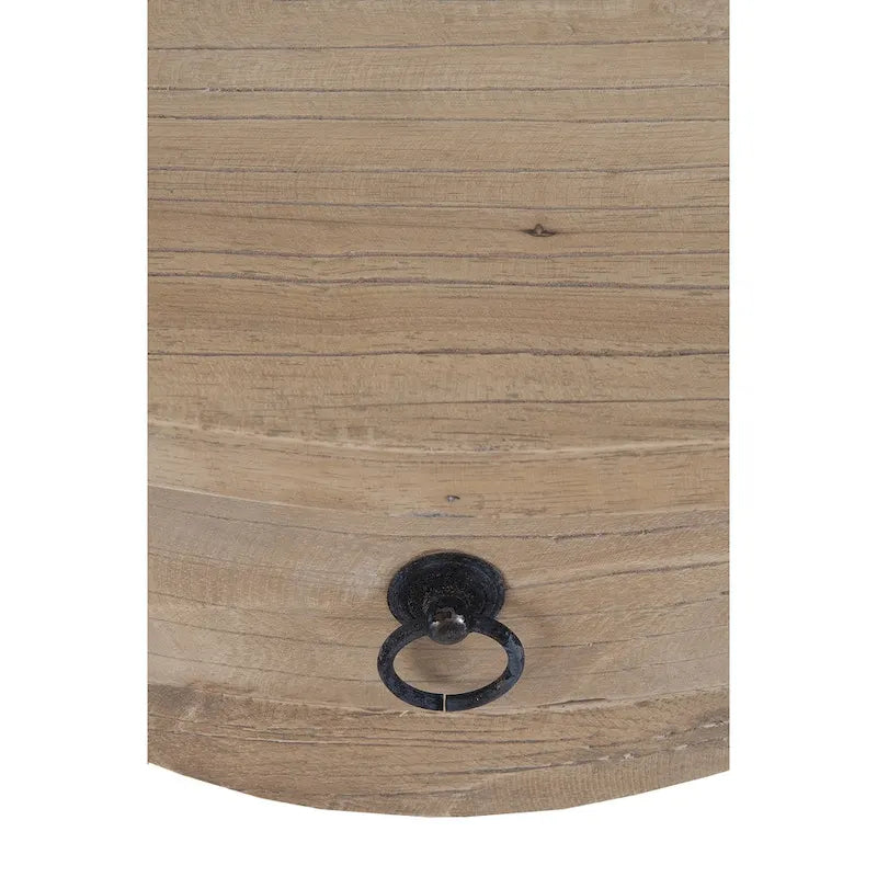 Unfinished Mindi Wood Side Table With Drawer by East at Main - 26 x 18 x 26