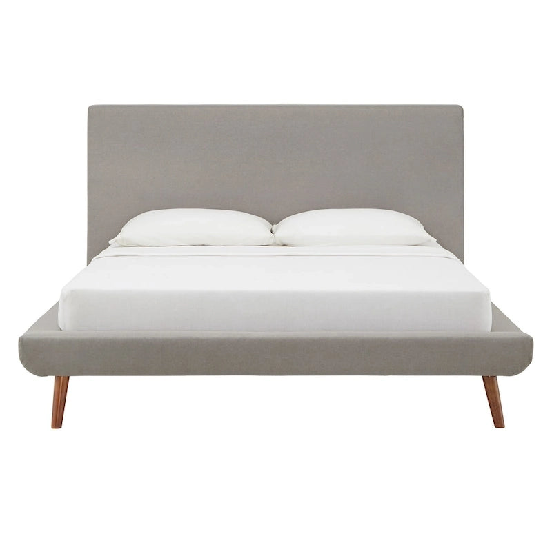 Laurencia Mid-Century Upholstered Platform Bed by iNSPIRE Q Modern