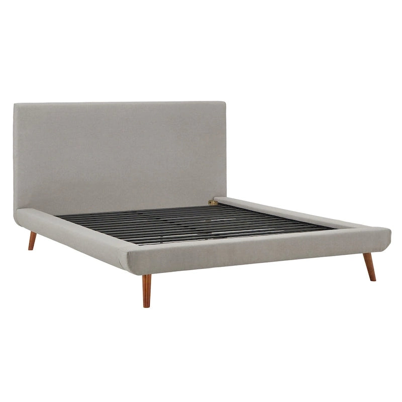 Laurencia Mid-Century Upholstered Platform Bed by iNSPIRE Q Modern