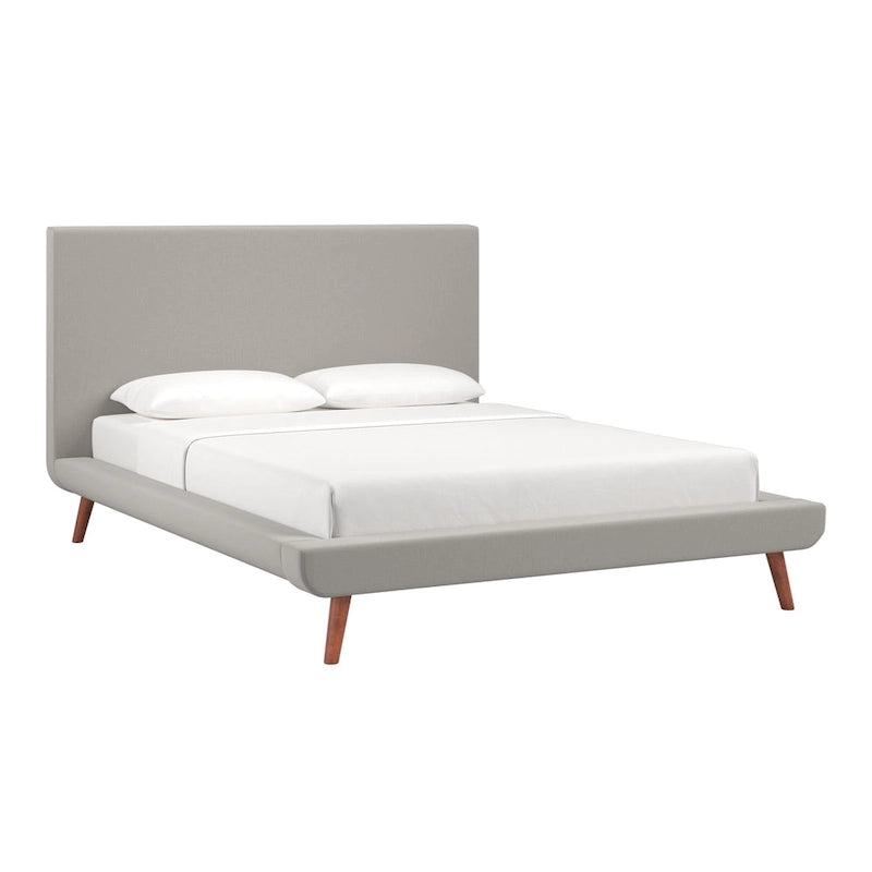 Laurencia Mid-Century Upholstered Platform Bed by iNSPIRE Q Modern