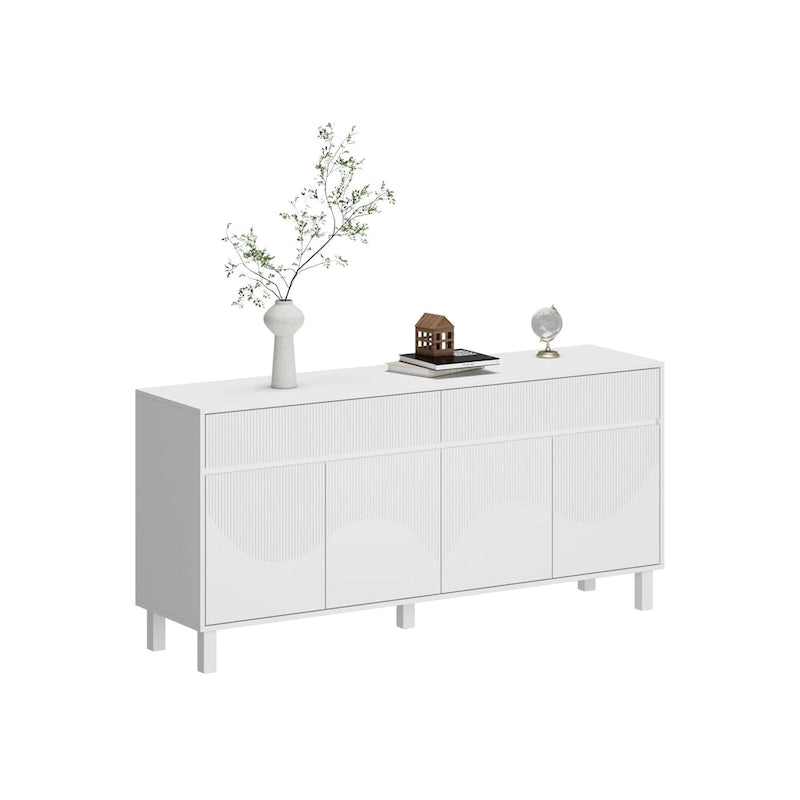 Étagère Vitrine Buffet Laqué Organiseur Polyvalent