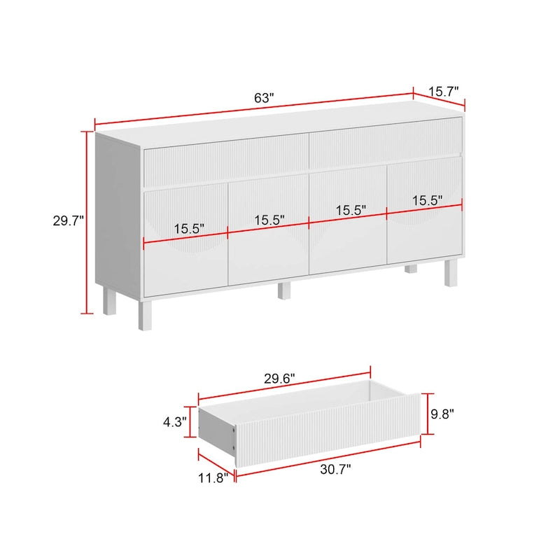 Étagère Vitrine Buffet Laqué Organiseur Polyvalent