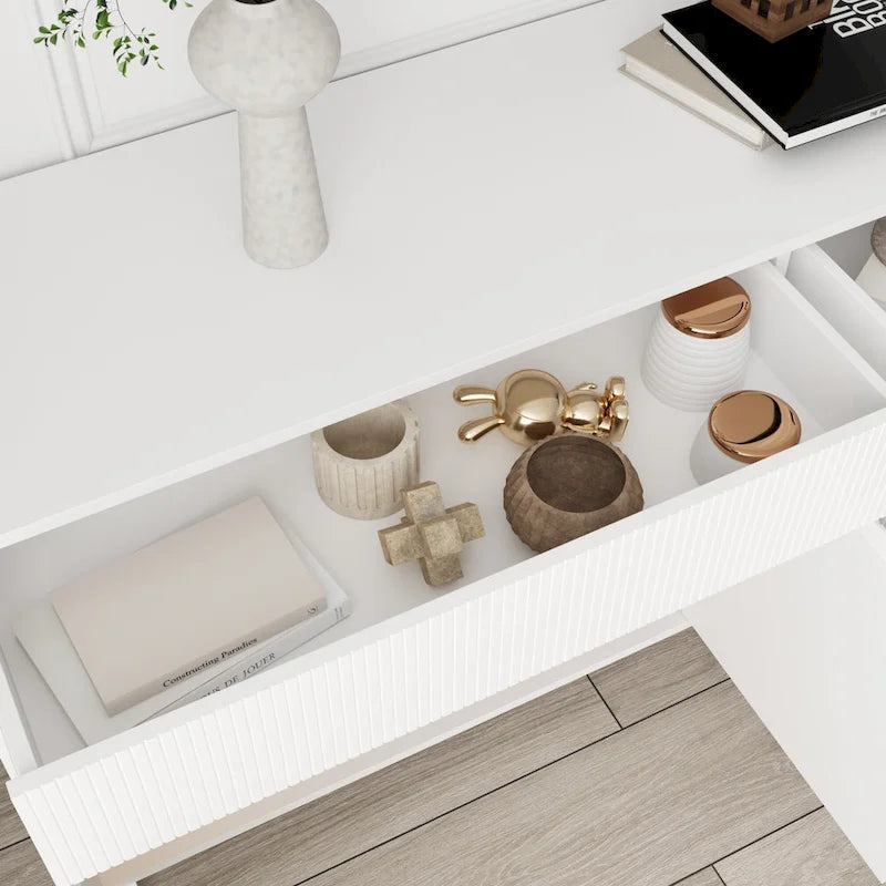 Étagère Vitrine Buffet Laqué Organiseur Polyvalent