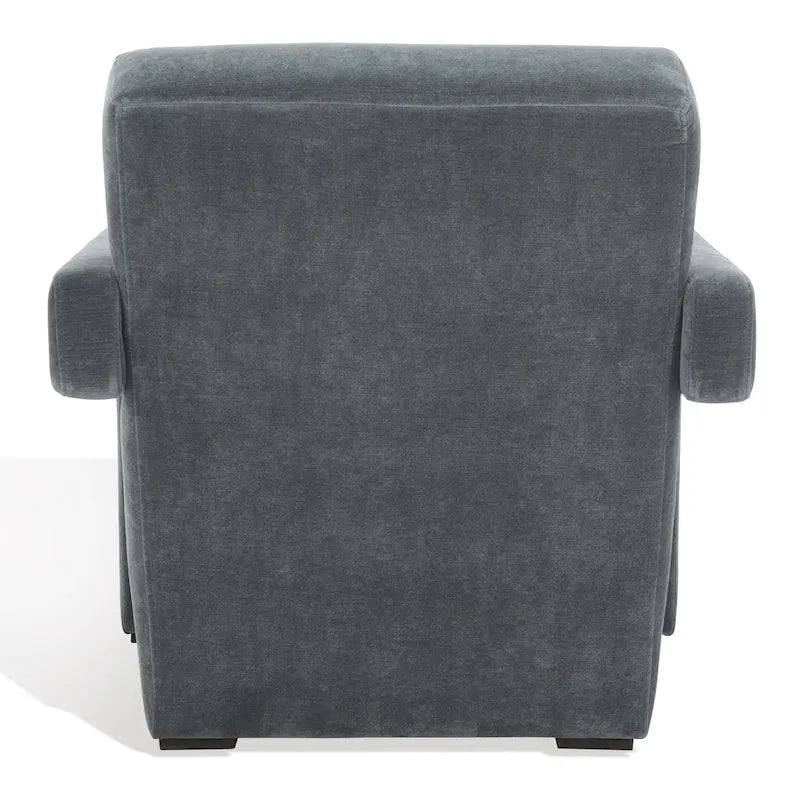 SAFAVIEH Couture Joffrette Modern Velvet Accent Chair - 27 In. W x 35 In. D x 30 In. H - 27Wx35Dx30H