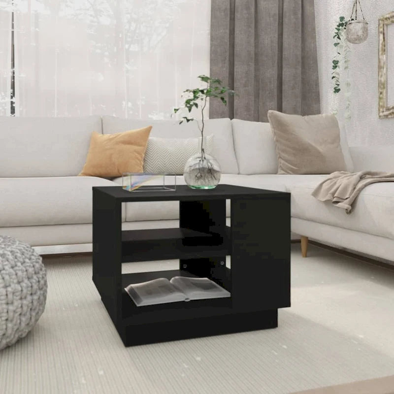 vidaXL Coffee Table Accent End Side Sofa Table for Living Room Engineered Wood - 21.7 x 21.7 x 16.9