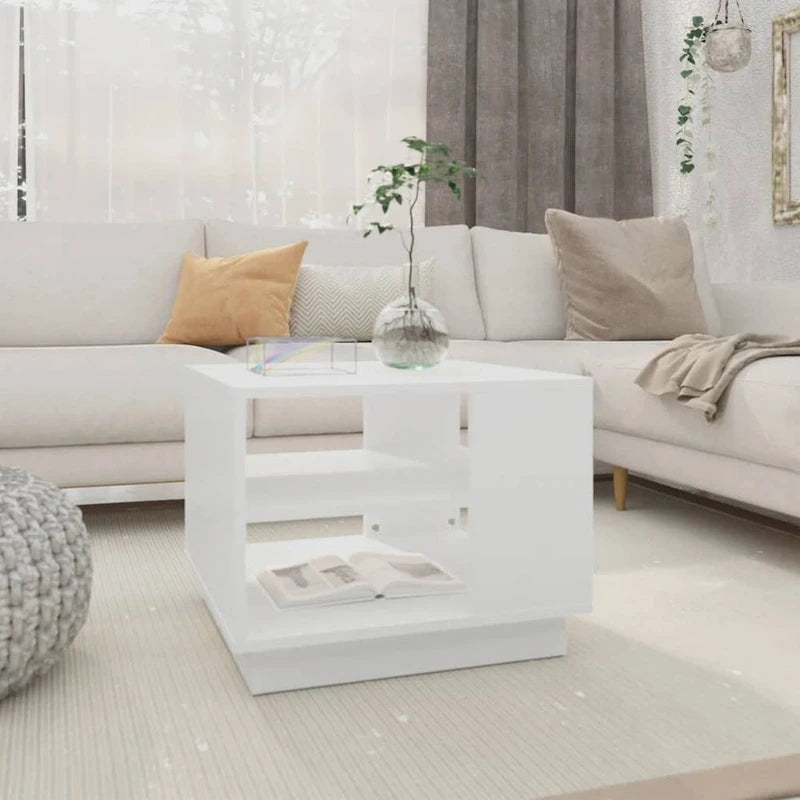 vidaXL Coffee Table Accent End Side Sofa Table for Living Room Engineered Wood - 21.7 x 21.7 x 16.9