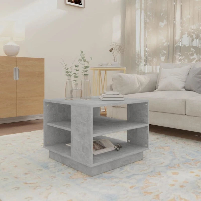 vidaXL Coffee Table Accent End Side Sofa Table for Living Room Engineered Wood - 21.7 x 21.7 x 16.9