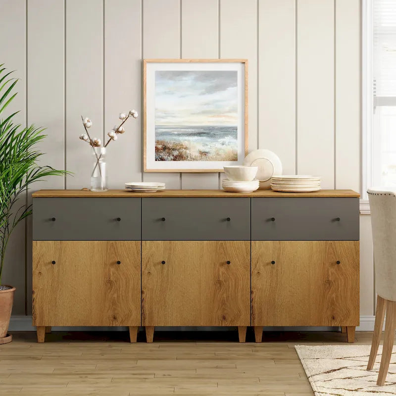Buffet de rangement avec tiroir et porte pour cuisine, salle à manger