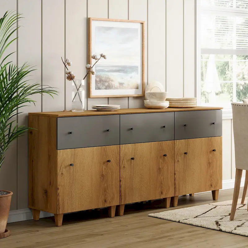 Buffet de rangement avec tiroir et porte pour cuisine, salle à manger