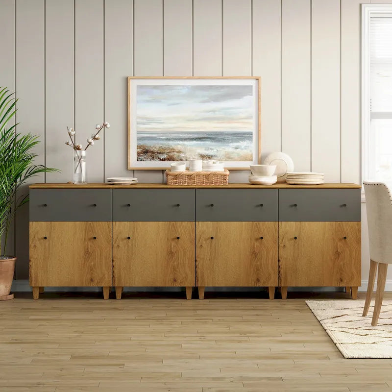 Buffet de rangement avec tiroir et porte pour cuisine, salle à manger