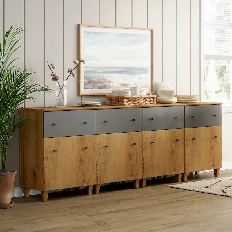 Buffet de rangement avec tiroir et porte pour cuisine, salle à manger