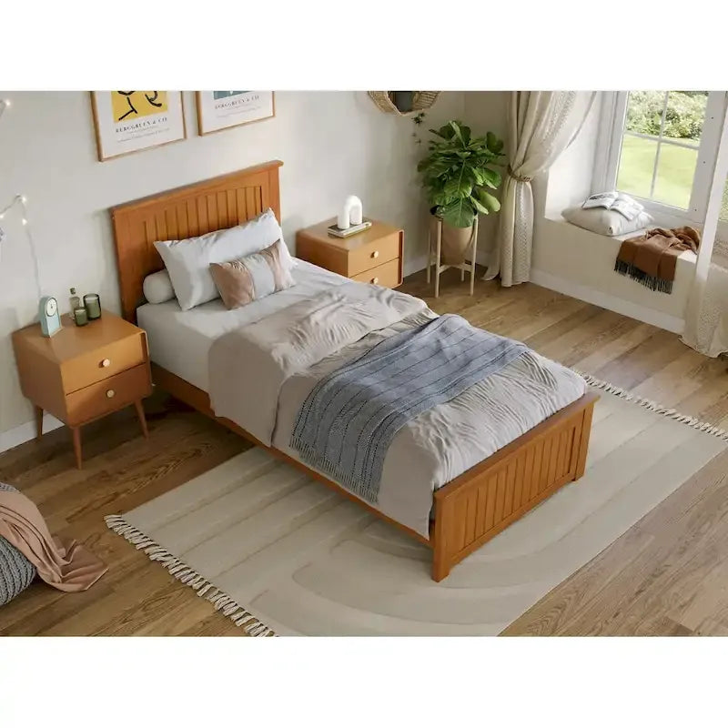 Nantucket Low Profile Platform Bed with Matching Footboard