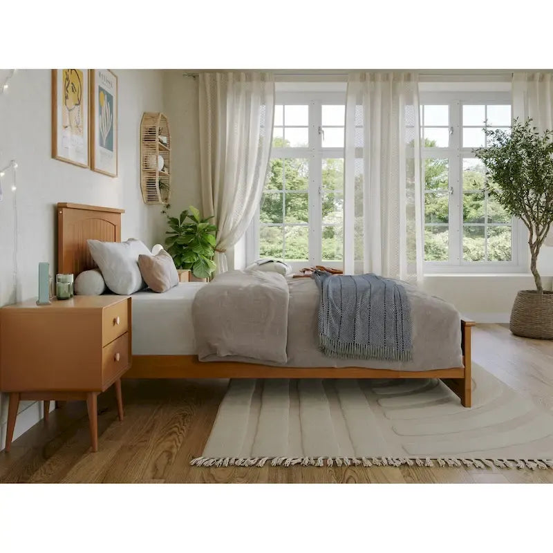 Nantucket Low Profile Platform Bed with Matching Footboard