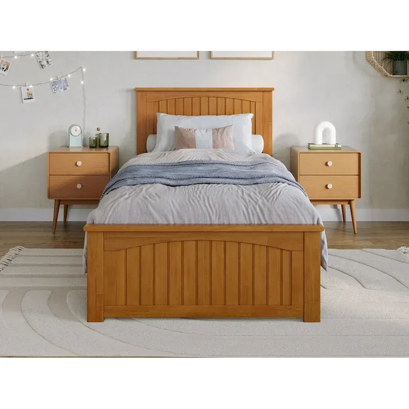 Nantucket Low Profile Platform Bed with Matching Footboard