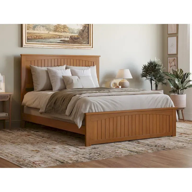 Nantucket Low Profile Platform Bed with Matching Footboard