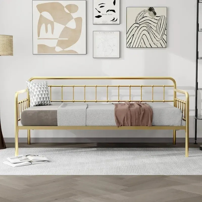 Alazyhome Daybed Metal Bed Frame / Sofa Bed / Living Guest Room