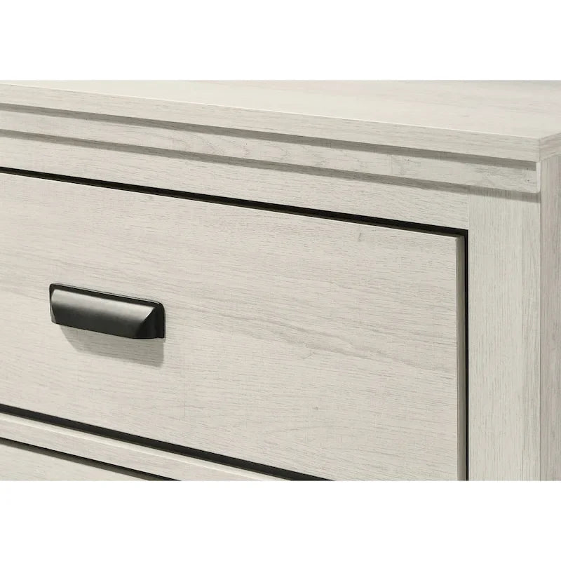 Edyth 3 Piece White LED Panel Bedroom Set