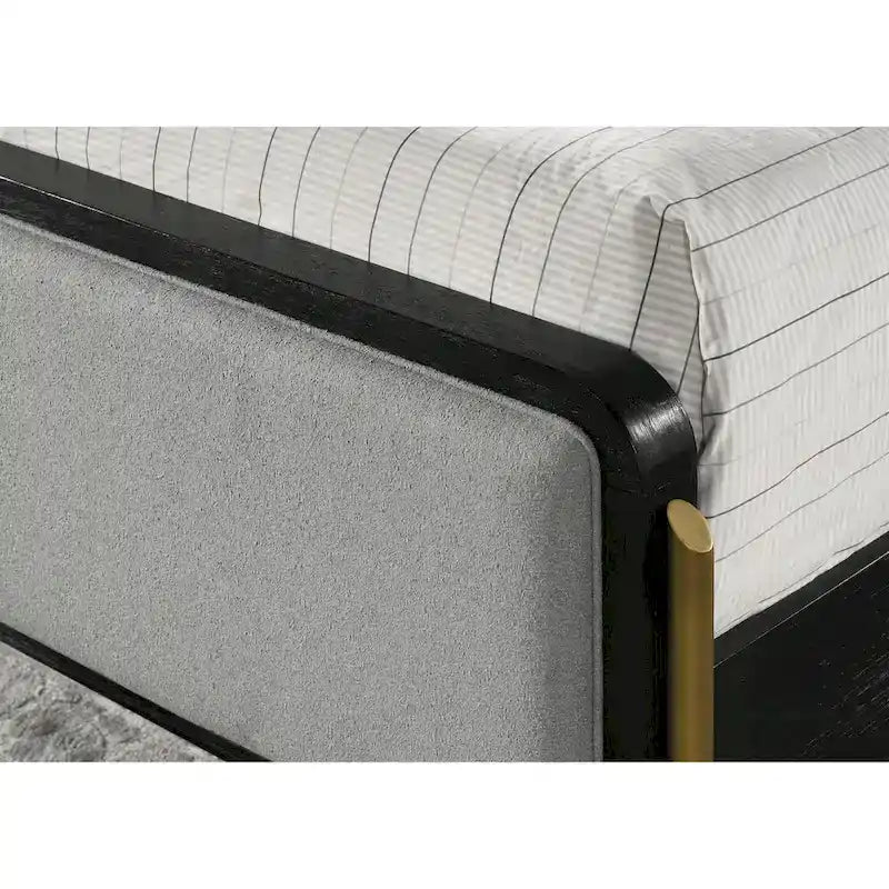 Anser Black and Grey 4-piece Bedroom Set
