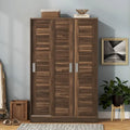 Nestfair 3-Door Shutter Wardrobe with Shelves