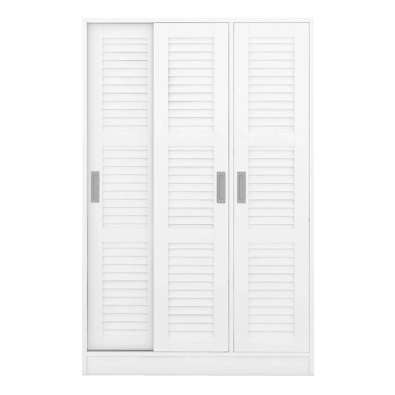 Nestfair 3-Door Shutter Wardrobe with Shelves