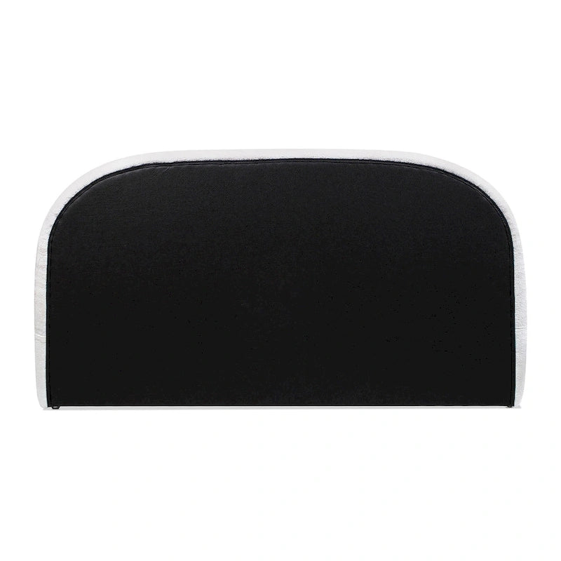 Archie Mid-Century Modern Velvet Upholstered Arched Platform Bed