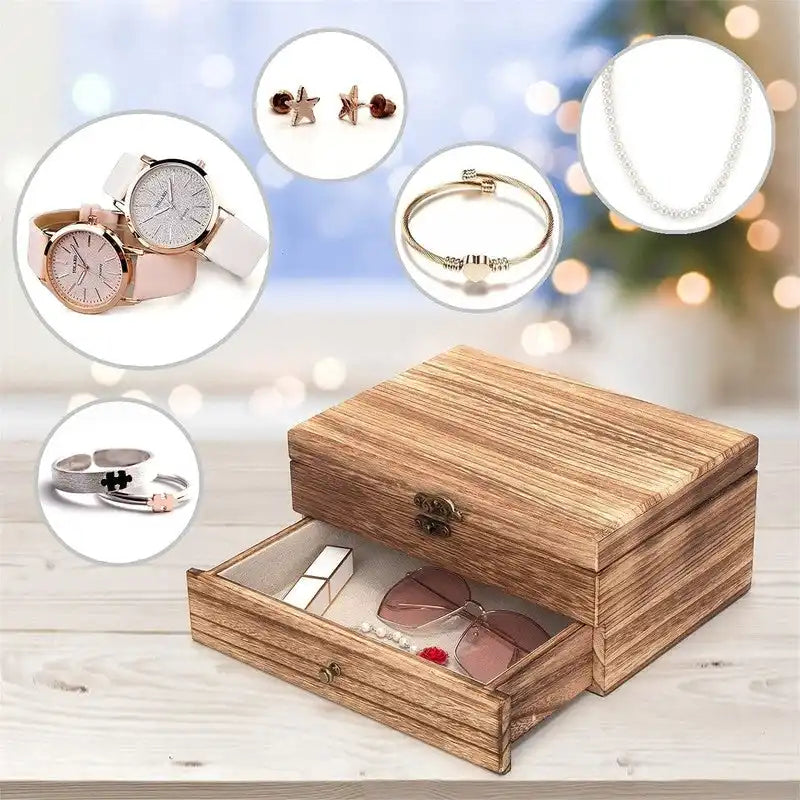 Jewelry Box for Women - 7D x 10W x 4.8H
