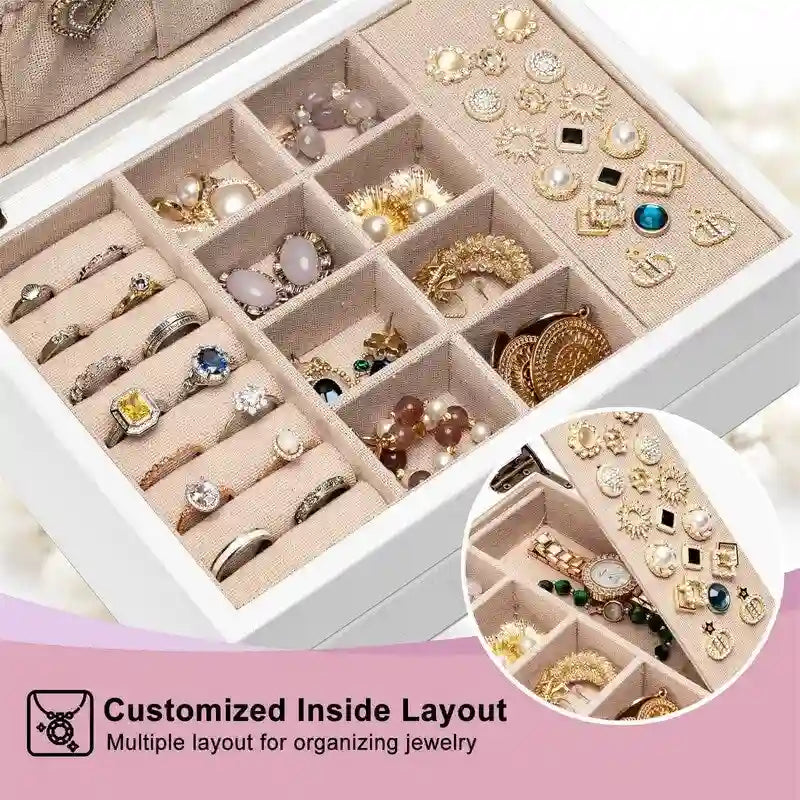 Jewelry Box for Women - 7D x 10W x 4.8H