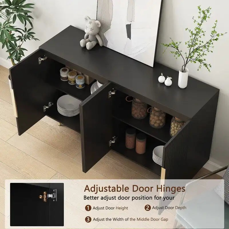 56.69W Meuble de rangement moderne avec étagères réglables