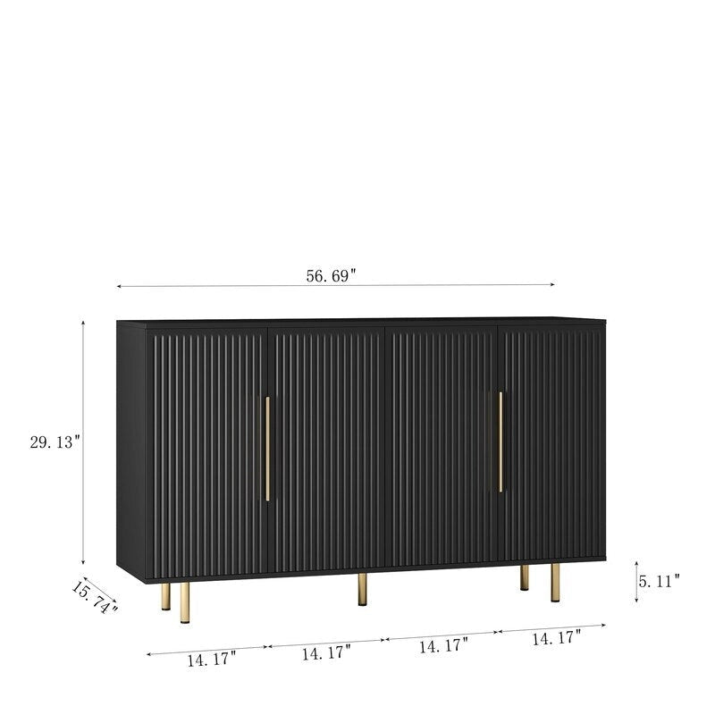 56.69W Meuble de rangement moderne avec étagères réglables