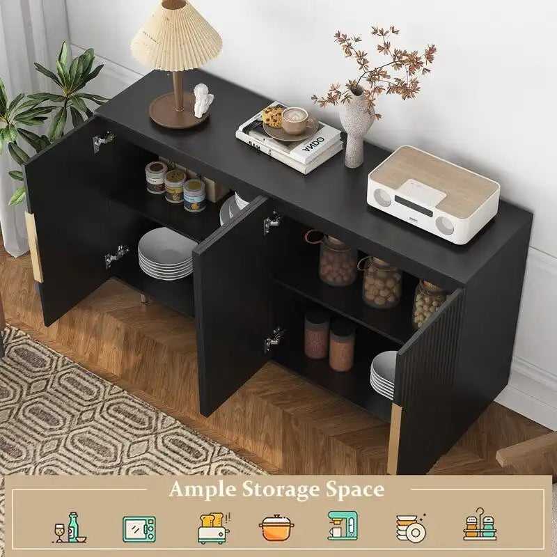 56.69W Meuble de rangement moderne avec étagères réglables