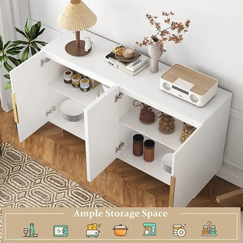 56.69W Meuble de rangement moderne avec étagères réglables