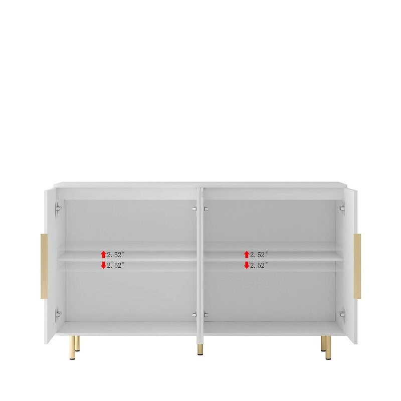 56.69W Meuble de rangement moderne avec étagères réglables