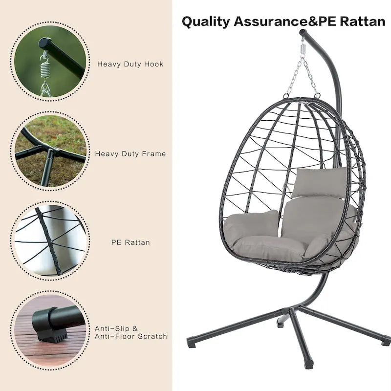 Waterproof Wicker Swing Chair